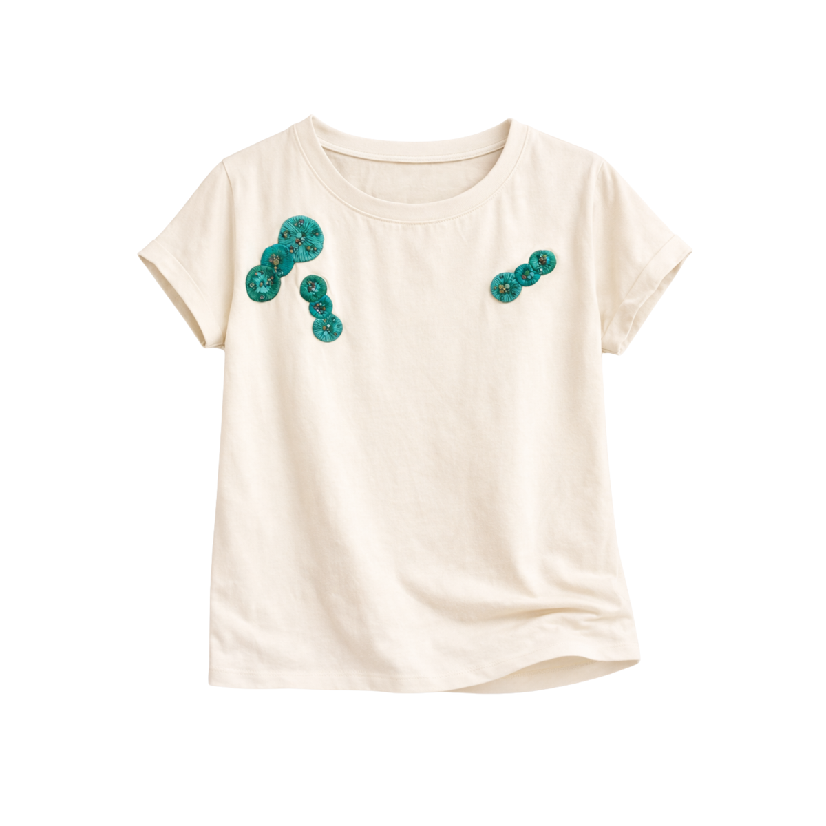 Embroidered T-Shirt Lotus