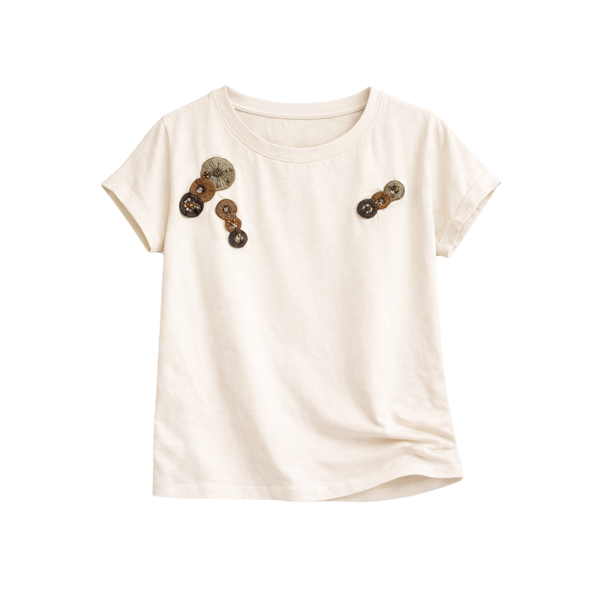 Embroidered T-Shirt Lotus