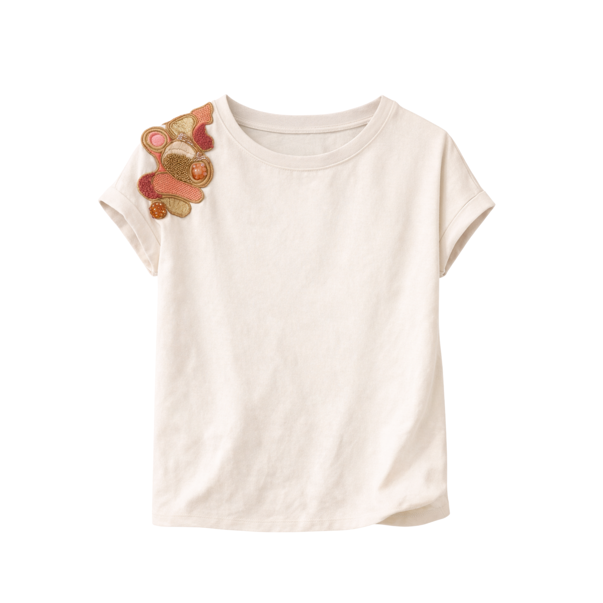 Embroidered Printed T-Shirt