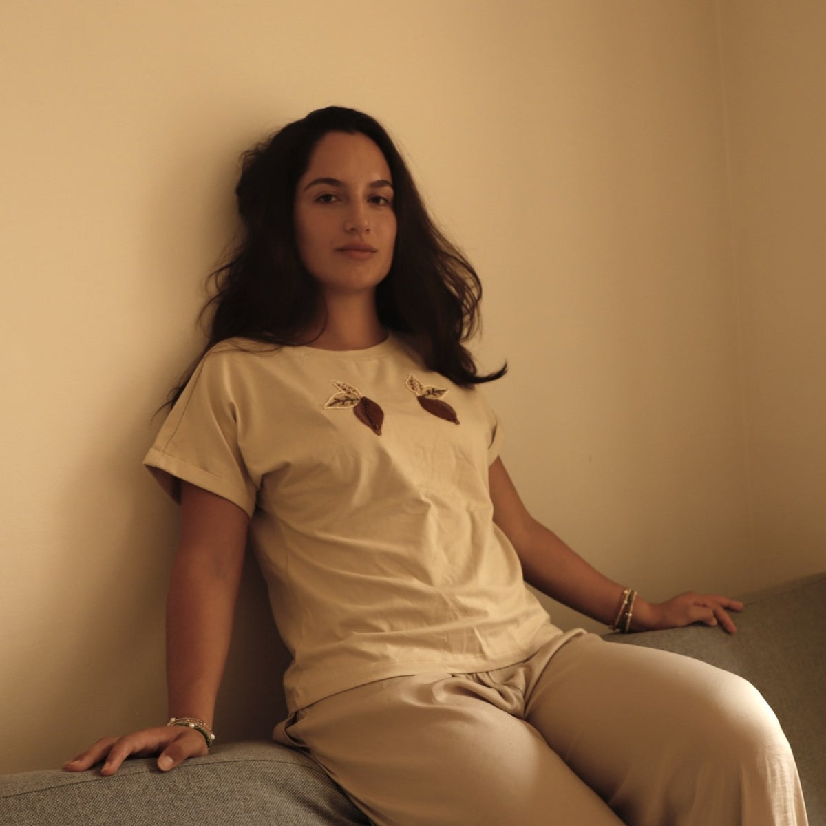 Embroidered T-Shirt Pinacea