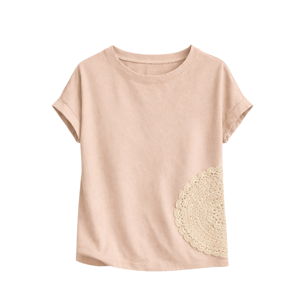 Embroidered Printed T-Shirt