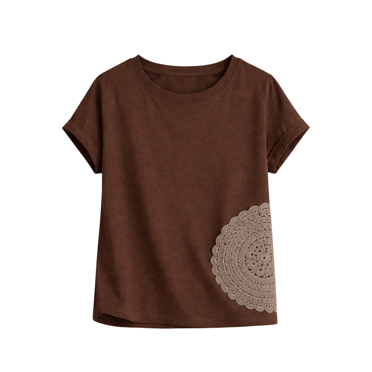 Embroidered Printed T-Shirt