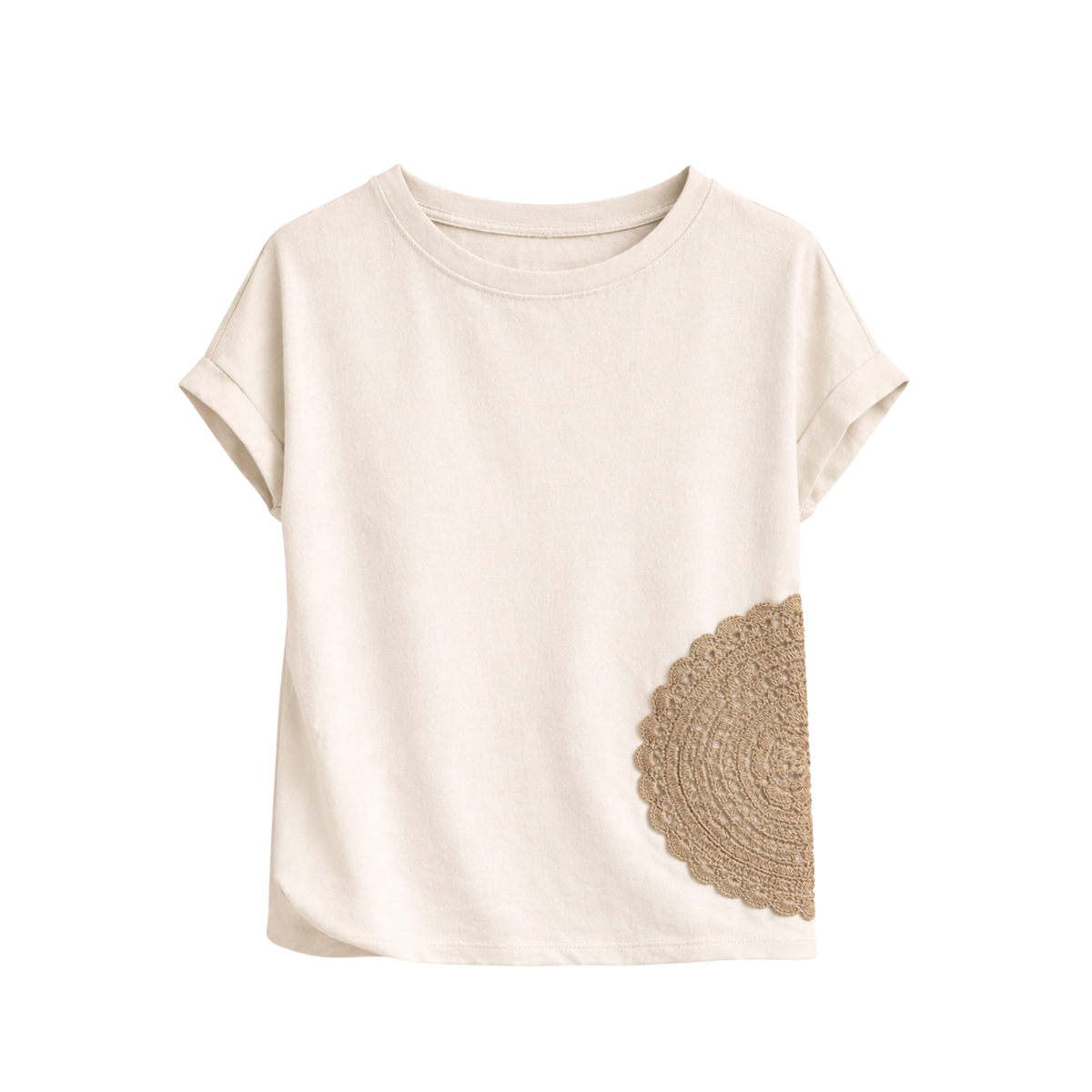 Embroidered Printed T-Shirt