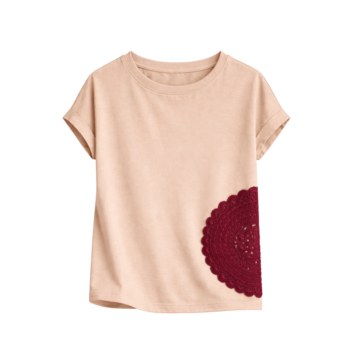 Embroidered Printed T-Shirt
