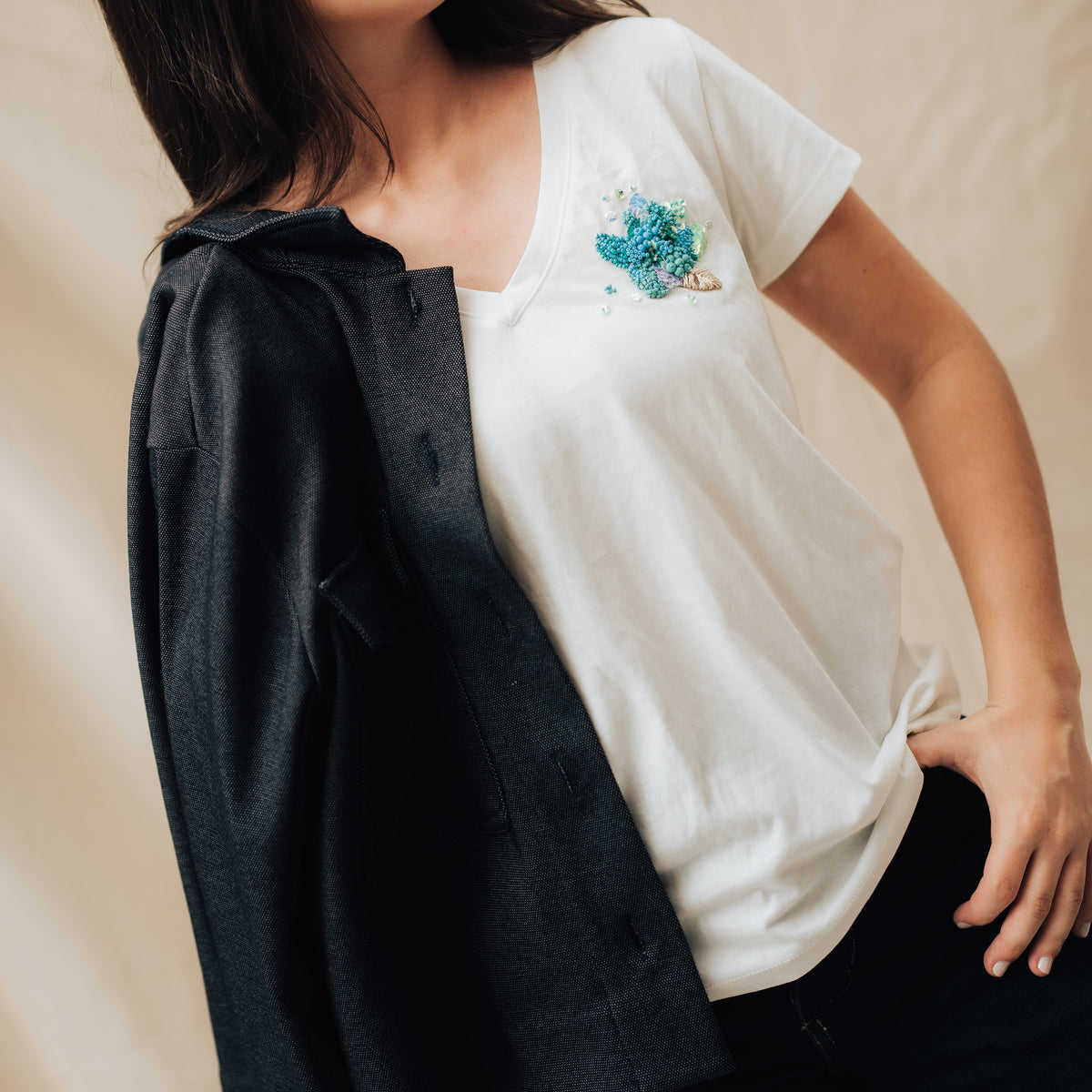Embroidered T-Shirt Amazonia