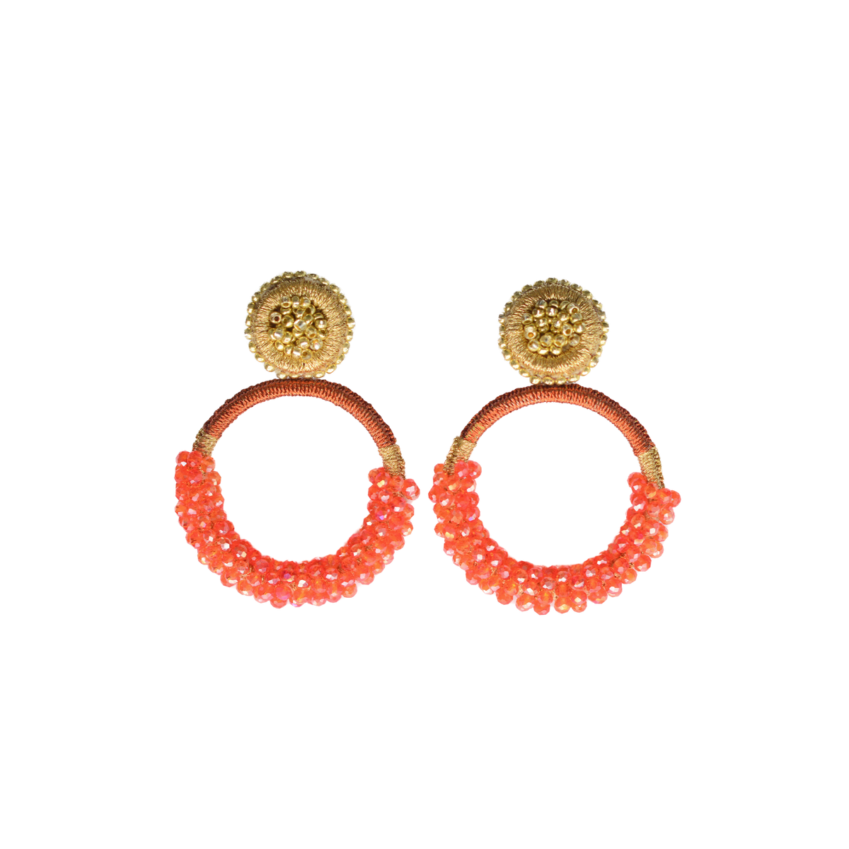 Onega Round L Earrings