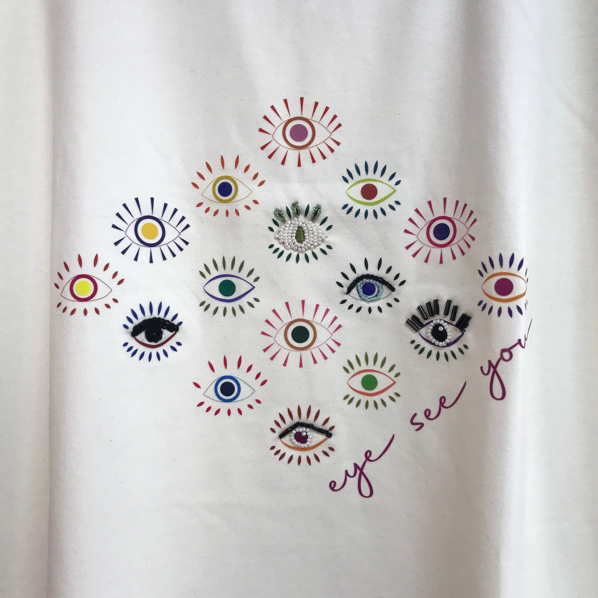 Embroidered Printed T-Shirt