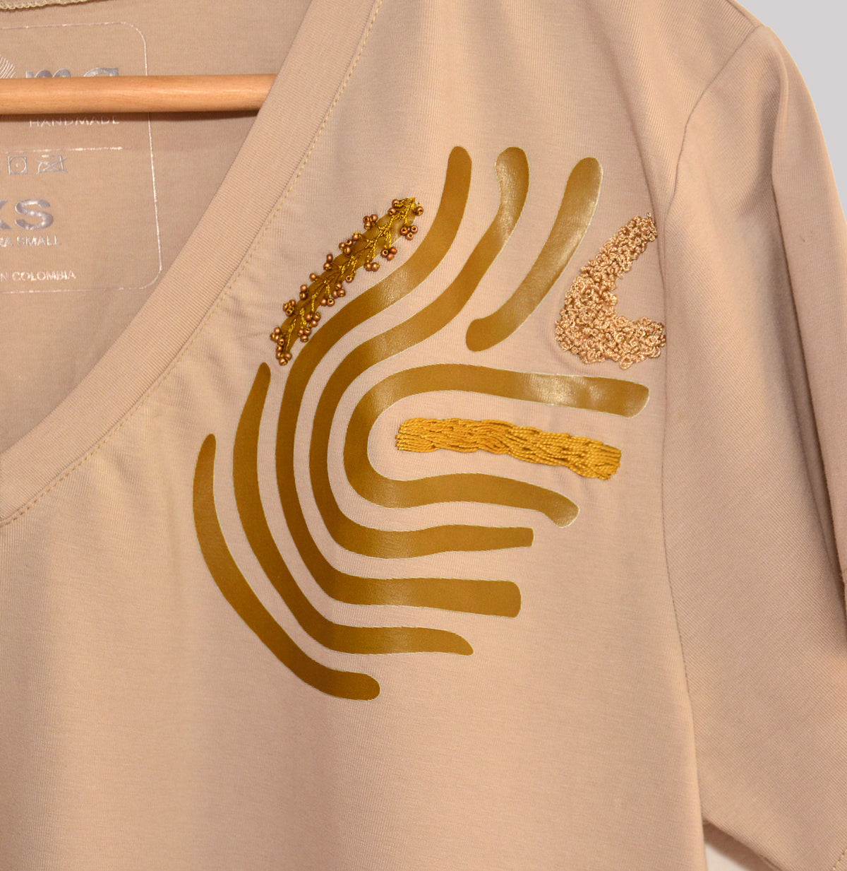 Embroidered T-Shirt Printed