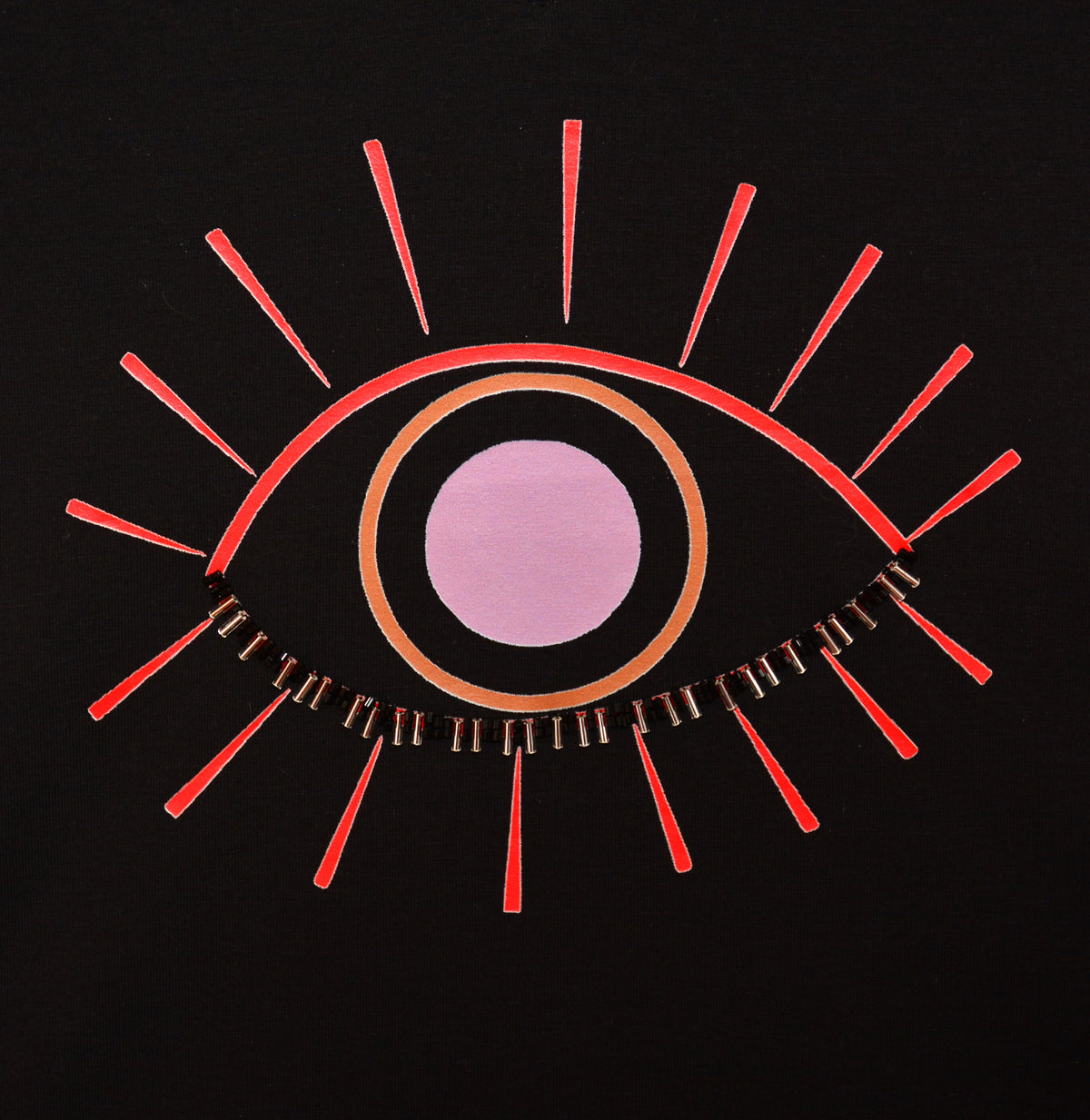Embroidered T-Shirt Printed