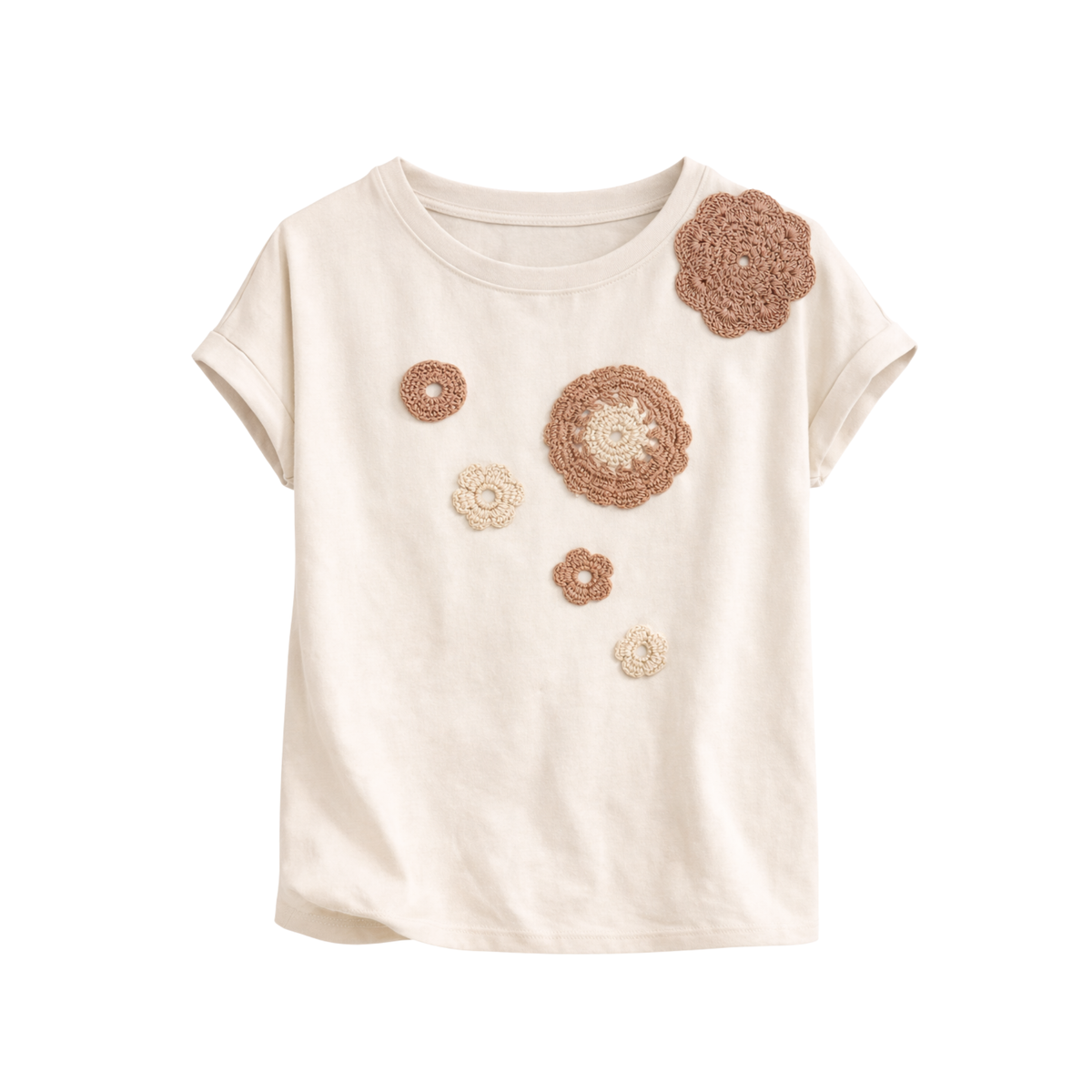Embroidered Printed T-Shirt