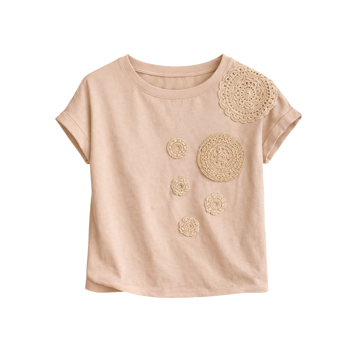 Embroidered Printed T-Shirt
