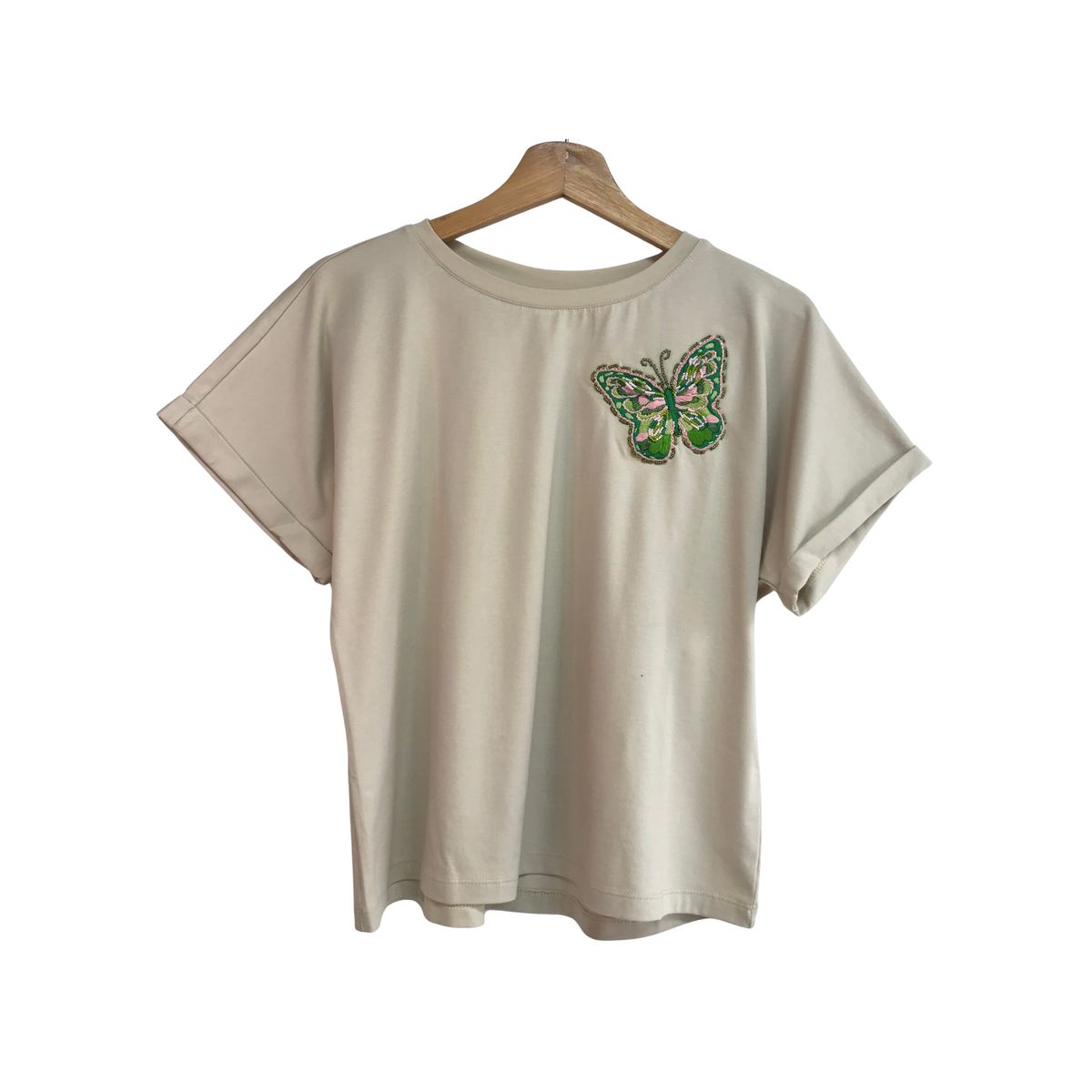 Embroidered Printed T-Shirt