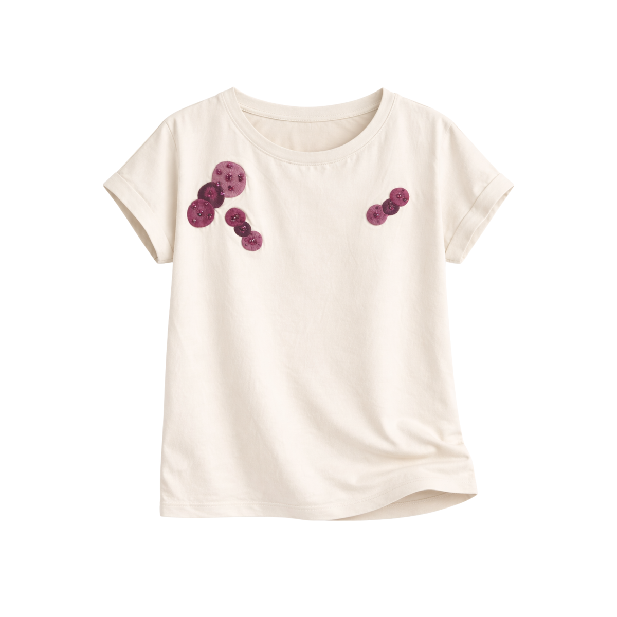 Embroidered T-Shirt Lotus