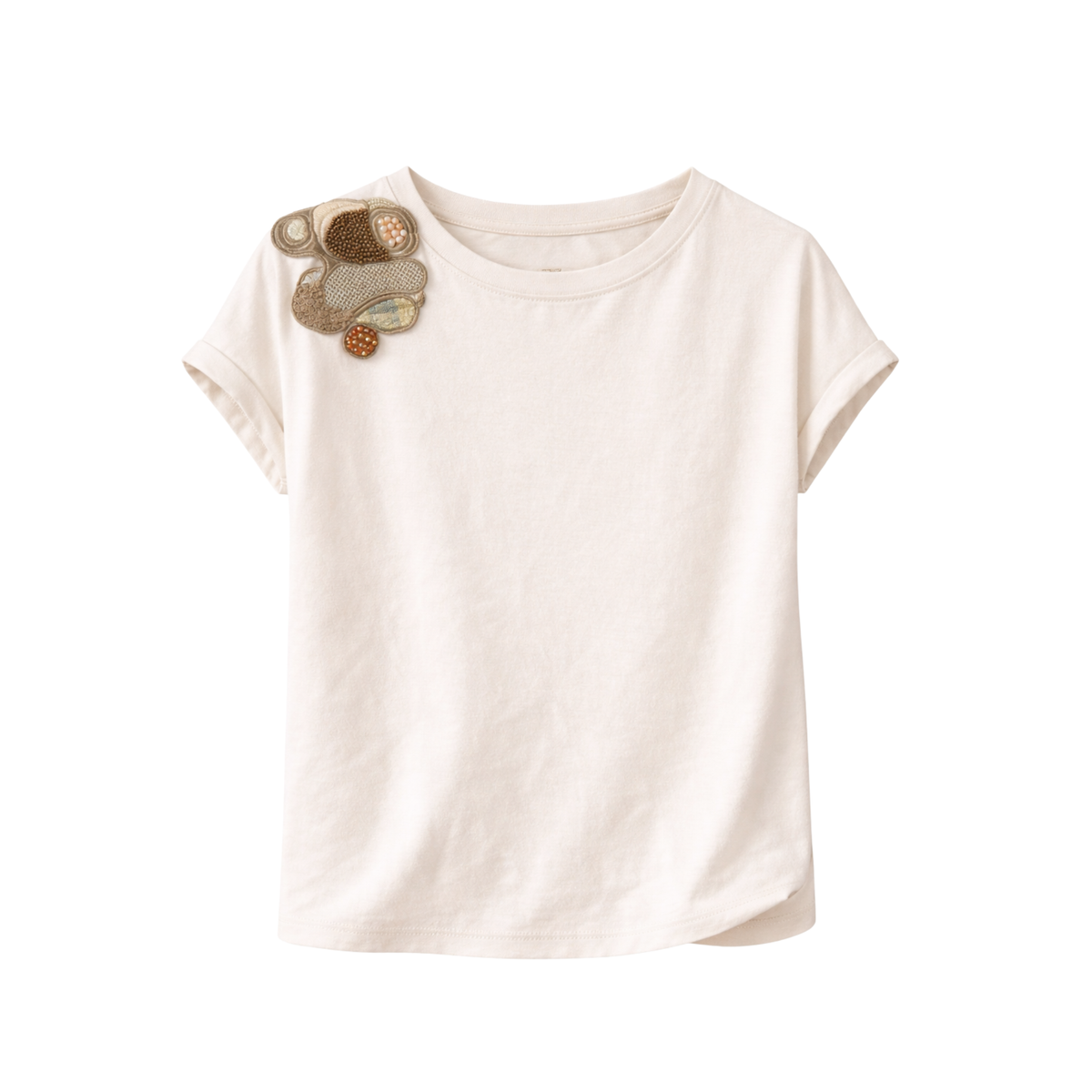 Embroidered Printed T-Shirt