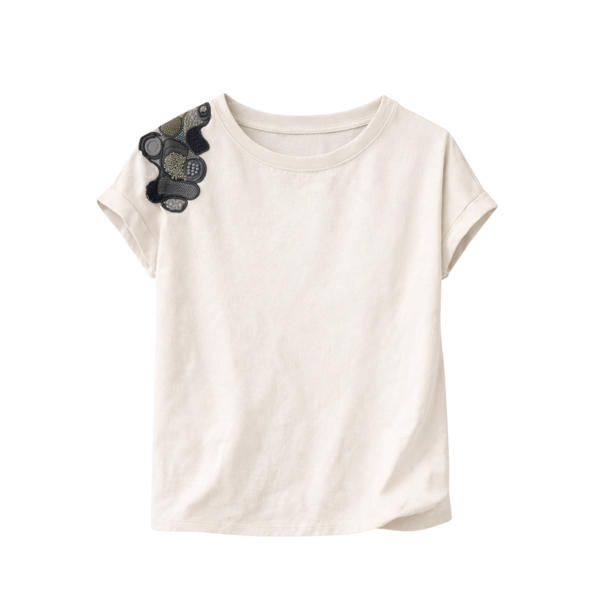 Embroidered Printed T-Shirt